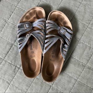 Birkenstock sandals, blue, size 40